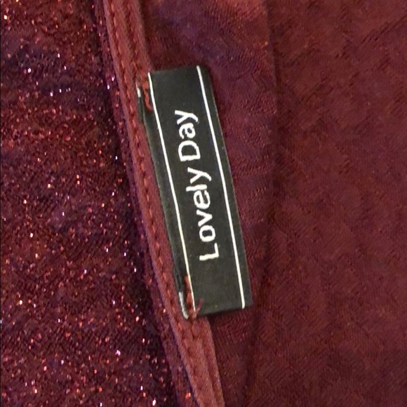 Sexy  Backless Metallic sparkle midi dress - Picture 4 of 6